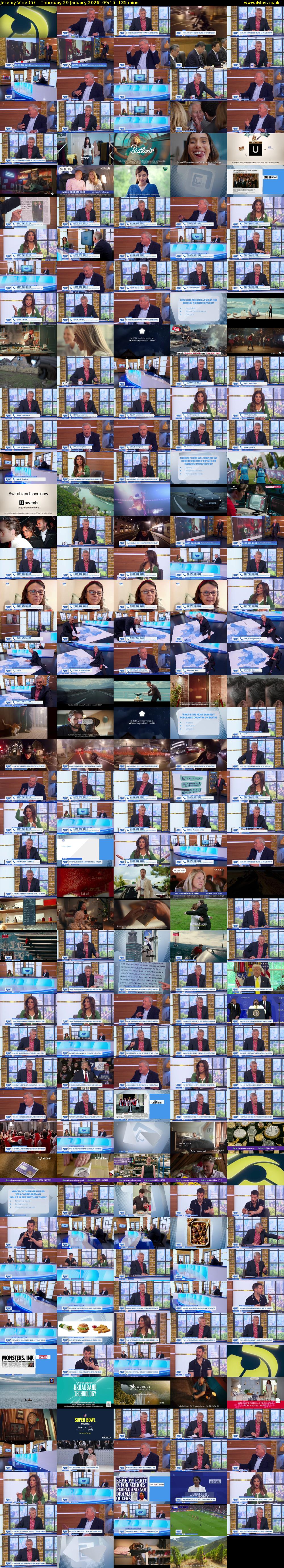 Jeremy Vine (5) Thursday 29 January 2026 09:15 - 11:30