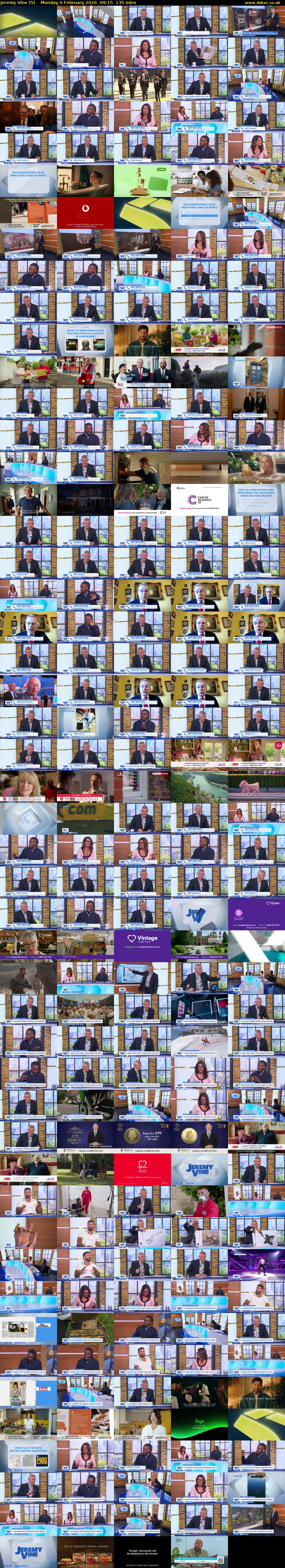 Jeremy Vine (5) Monday 9 February 2026 09:15 - 11:30