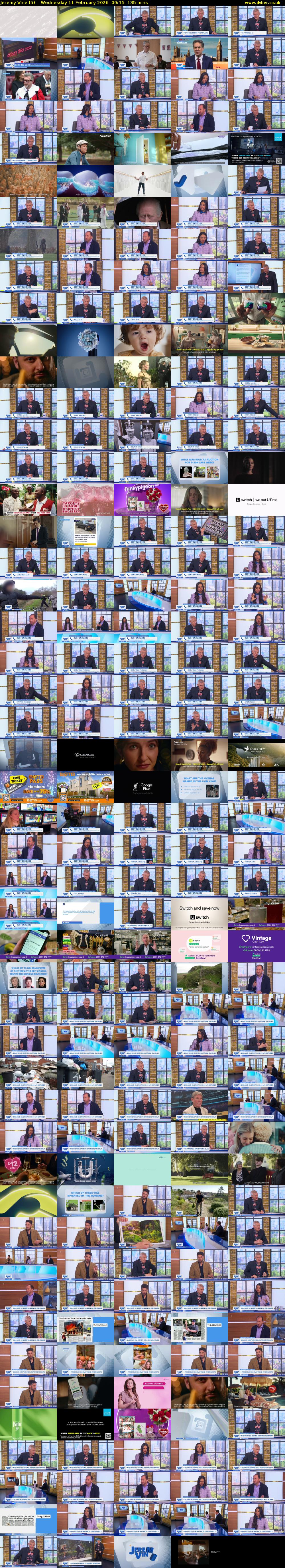 Jeremy Vine (5) Wednesday 11 February 2026 09:15 - 11:30