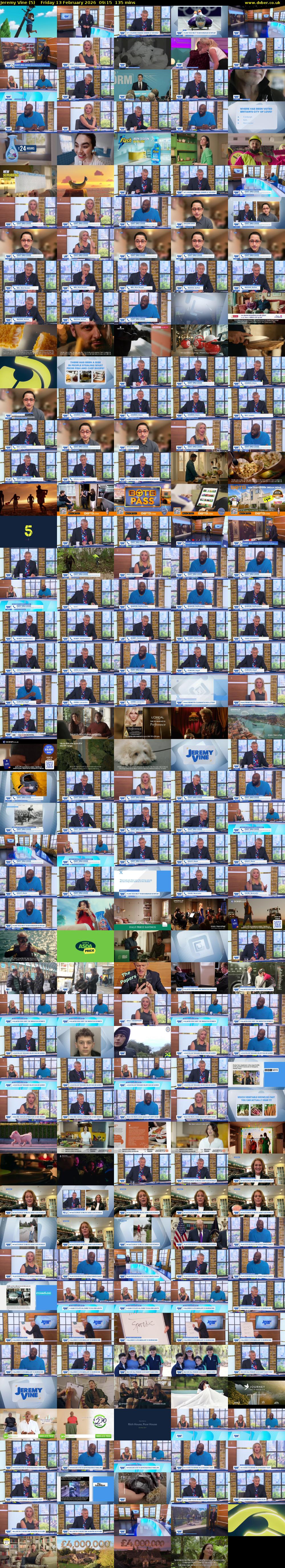 Jeremy Vine (5) Friday 13 February 2026 09:15 - 11:30