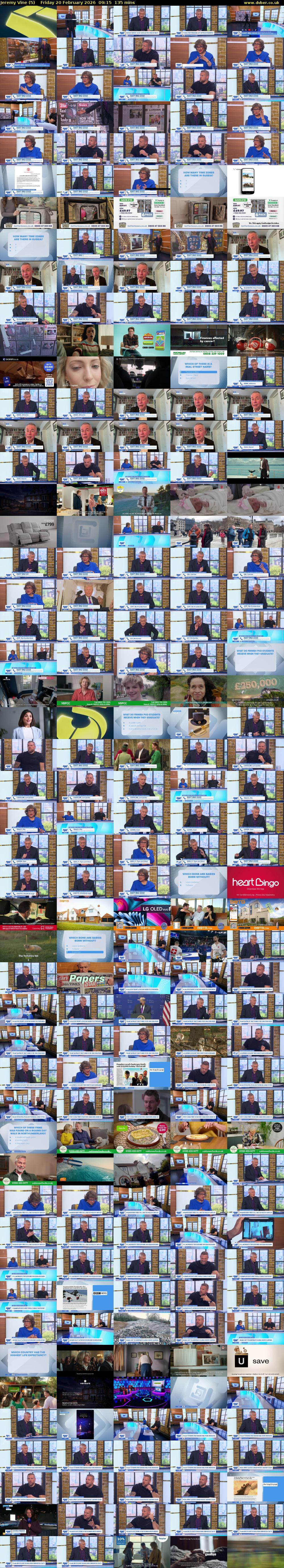 Jeremy Vine (5) Friday 20 February 2026 09:15 - 11:30