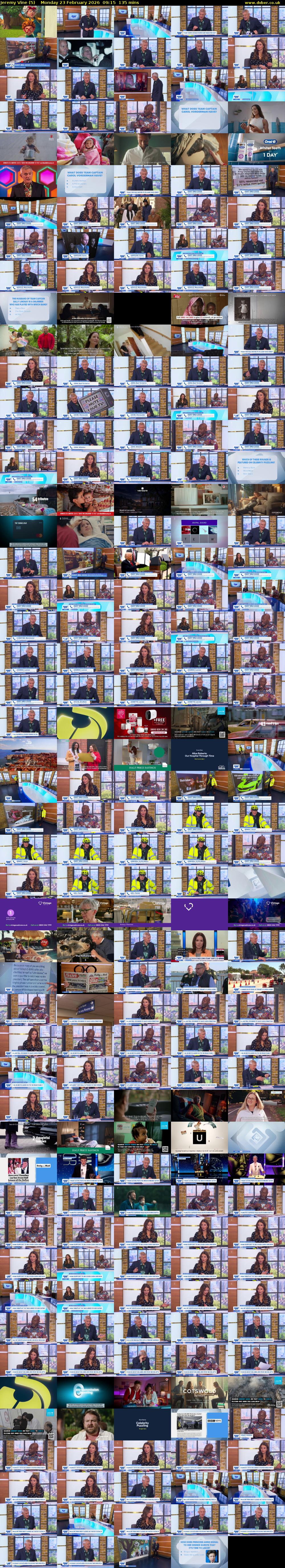 Jeremy Vine (5) Monday 23 February 2026 09:15 - 11:30