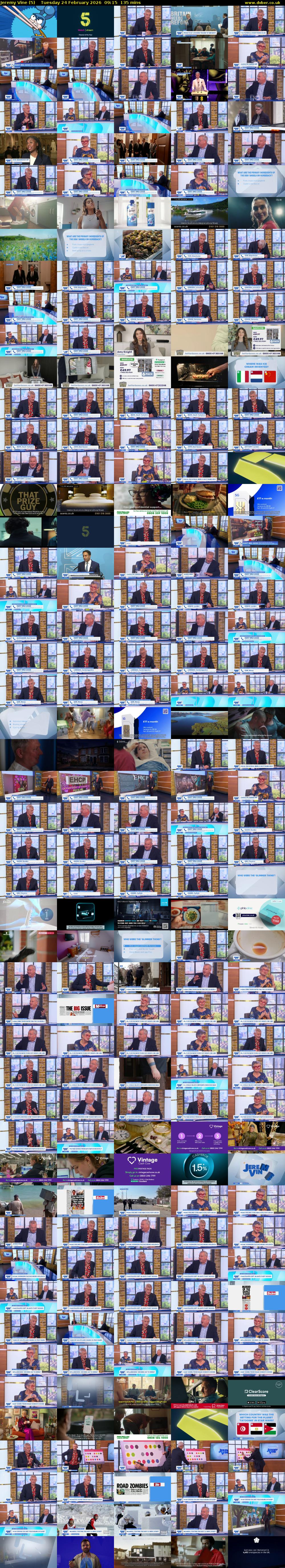 Jeremy Vine (5) Tuesday 24 February 2026 09:15 - 11:30