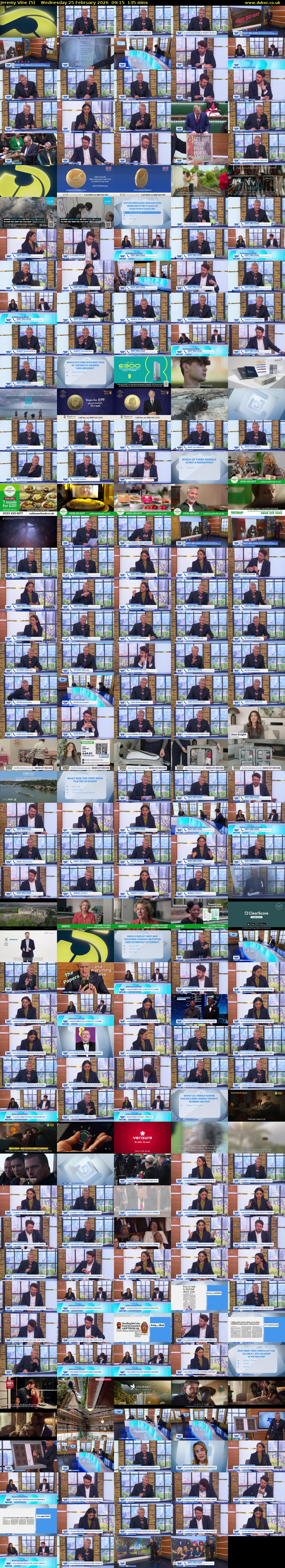 Jeremy Vine (5) Wednesday 25 February 2026 09:15 - 11:30