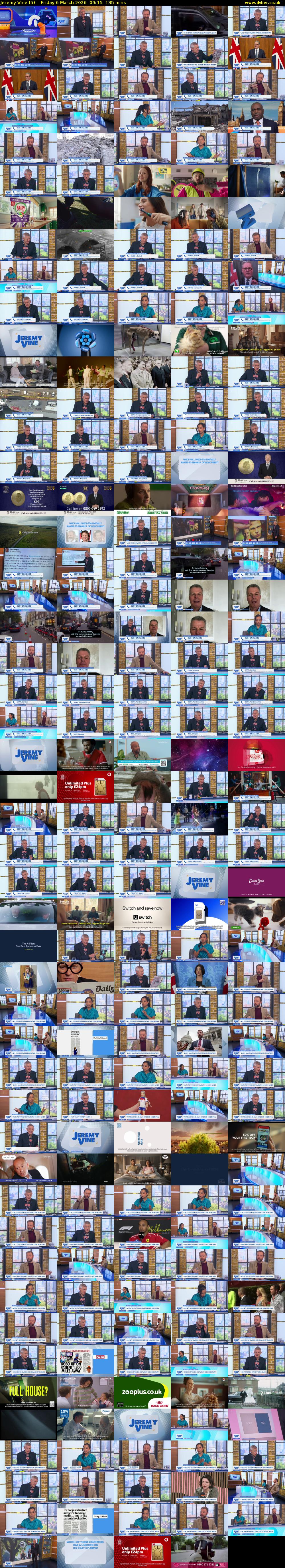 Jeremy Vine (5) Friday 6 March 2026 09:15 - 11:30