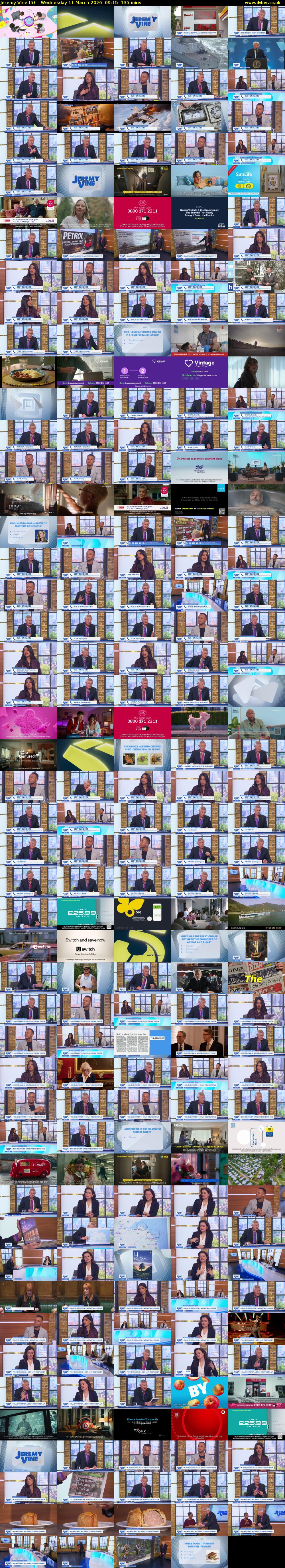 Jeremy Vine (5) Wednesday 11 March 2026 09:15 - 11:30