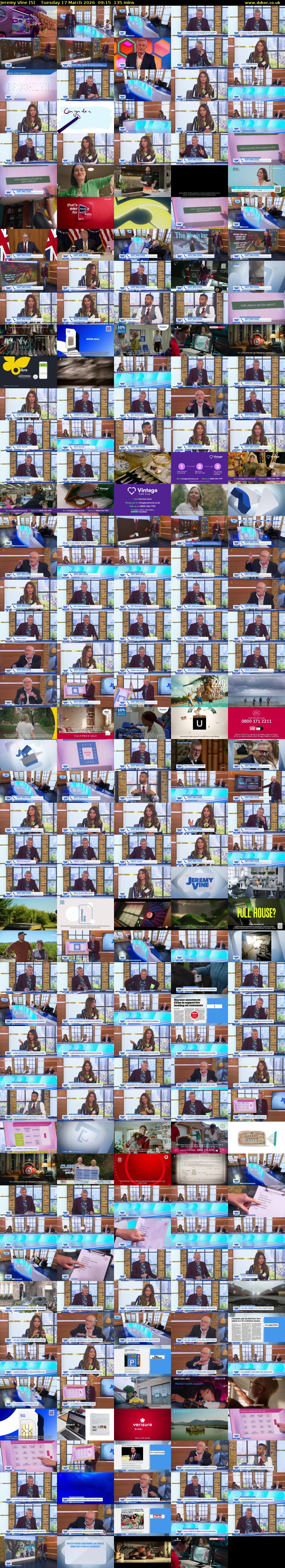 Jeremy Vine (5) Tuesday 17 March 2026 09:15 - 11:30
