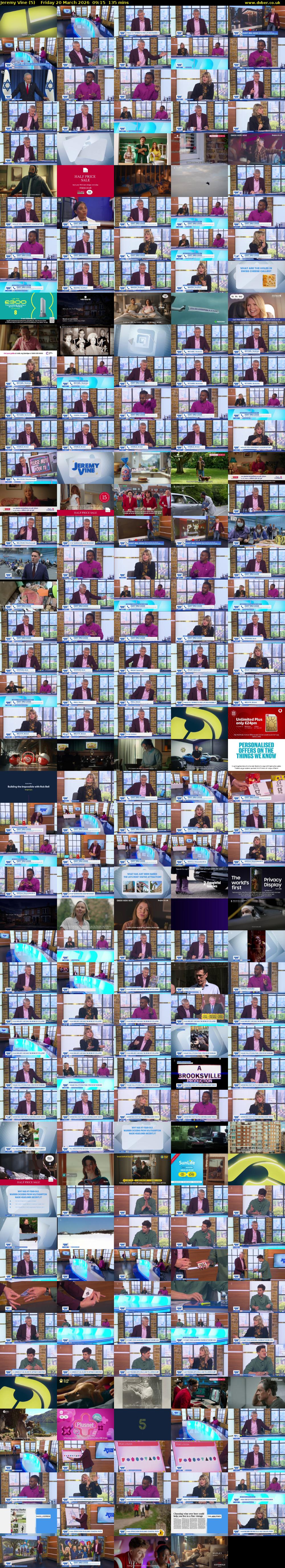 Jeremy Vine (5) Friday 20 March 2026 09:15 - 11:30