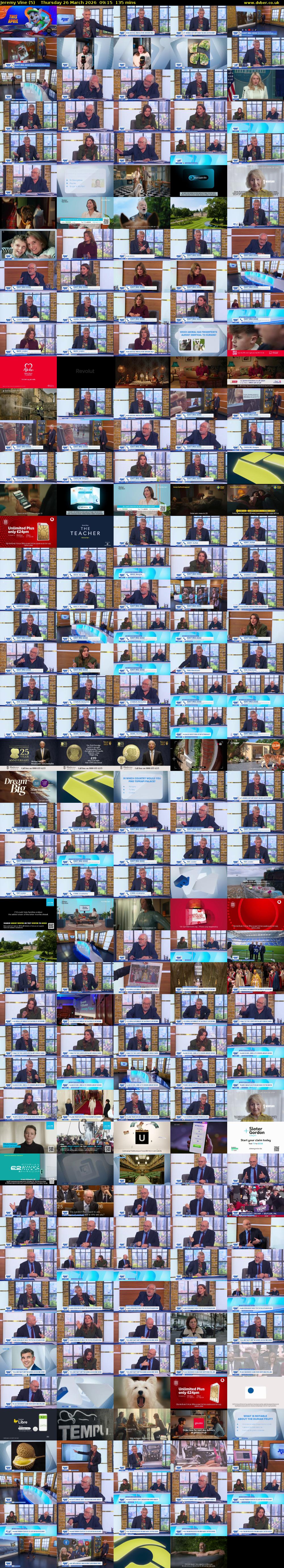 Jeremy Vine (5) Thursday 26 March 2026 09:15 - 11:30