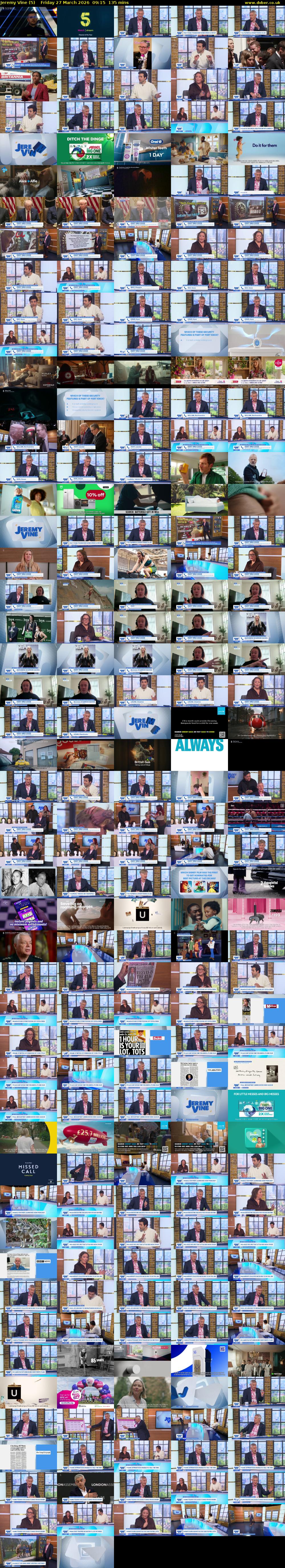 Jeremy Vine (5) Friday 27 March 2026 09:15 - 11:30