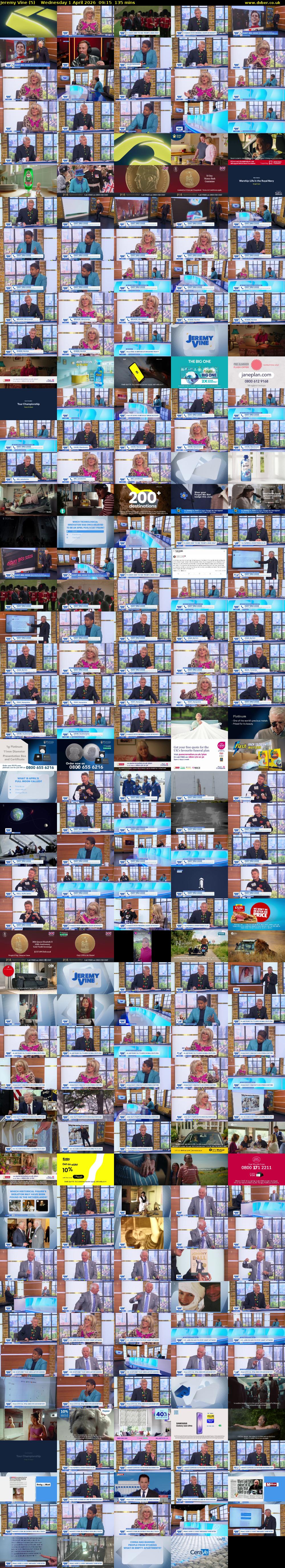 Jeremy Vine (5) Wednesday 1 April 2026 09:15 - 11:30