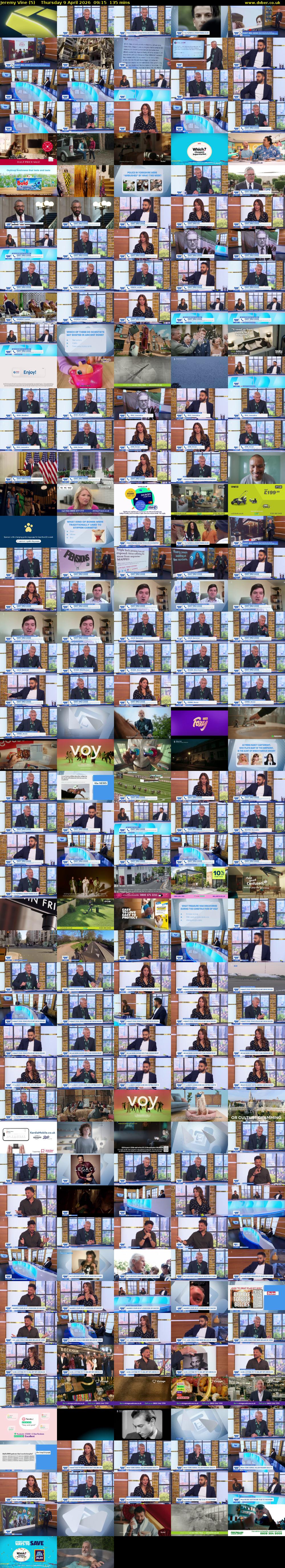 Jeremy Vine (5) Thursday 9 April 2026 09:15 - 11:30