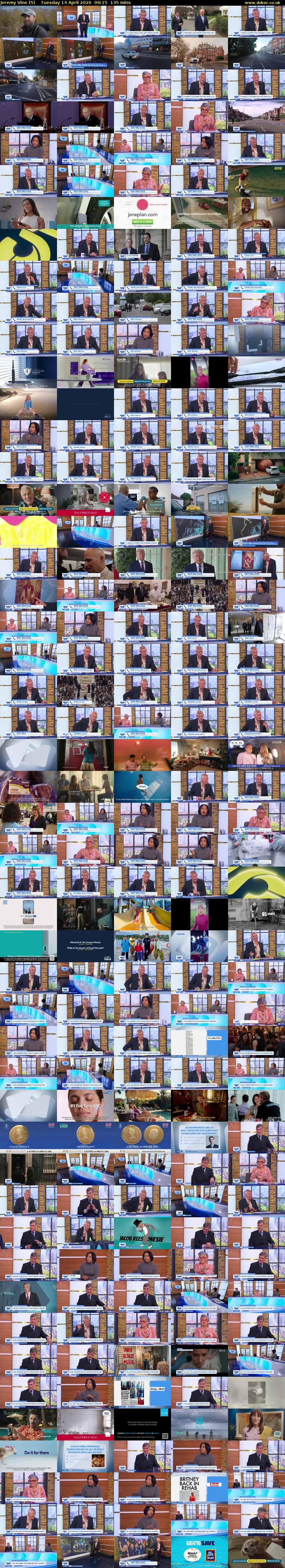 Jeremy Vine (5) Tuesday 14 April 2026 09:15 - 11:30