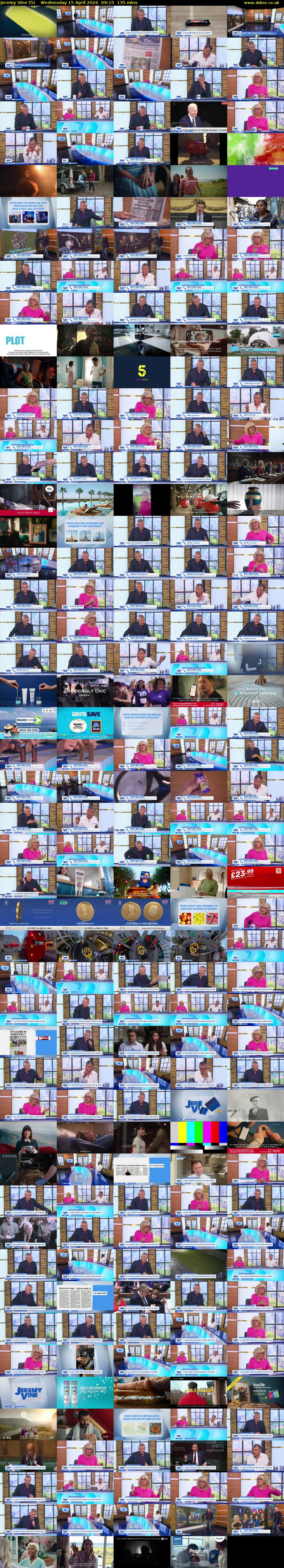 Jeremy Vine (5) Wednesday 15 April 2026 09:15 - 11:30