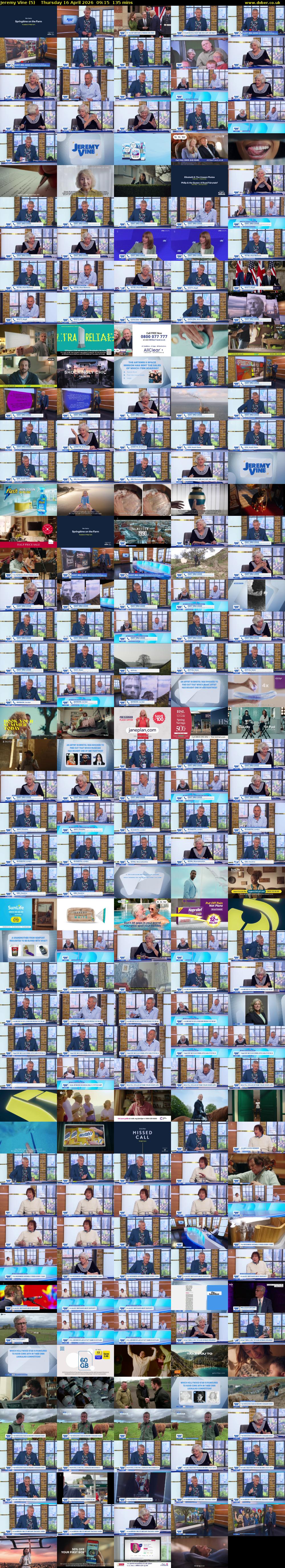 Jeremy Vine (5) Thursday 16 April 2026 09:15 - 11:30