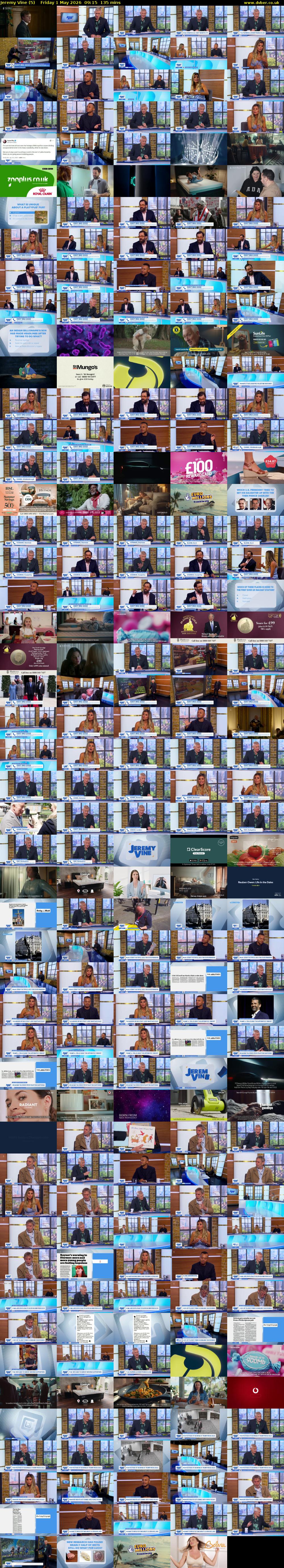 Jeremy Vine (5) Friday 1 May 2026 09:15 - 11:30