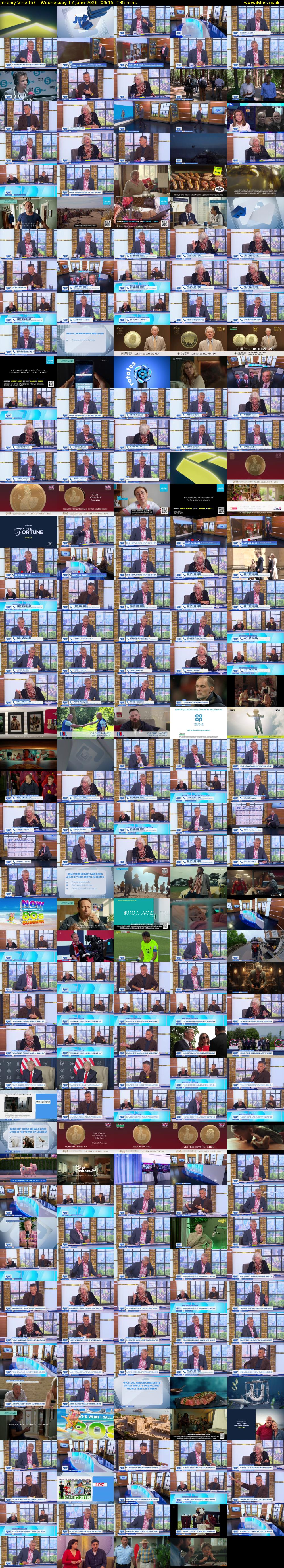 Jeremy Vine (5) Wednesday 17 June 2026 09:15 - 11:30
