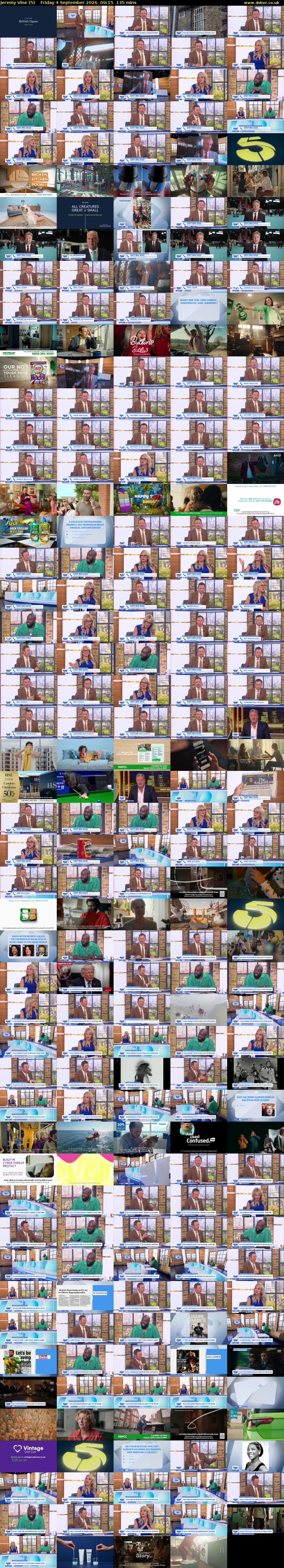 Jeremy Vine (5) Friday 4 September 2026 09:15 - 11:30