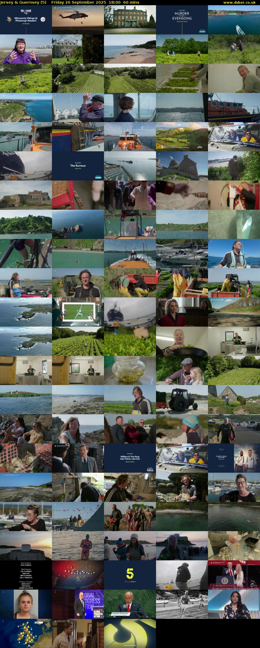 Jersey & Guernsey (5) Friday 26 September 2025 18:00 - 19:00