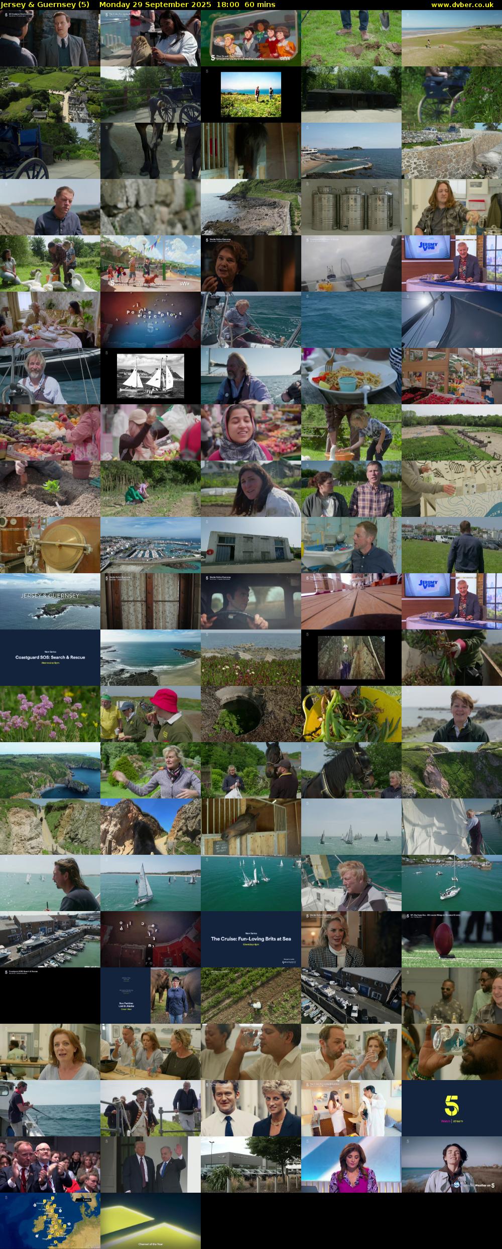 Jersey & Guernsey (5) Monday 29 September 2025 18:00 - 19:00