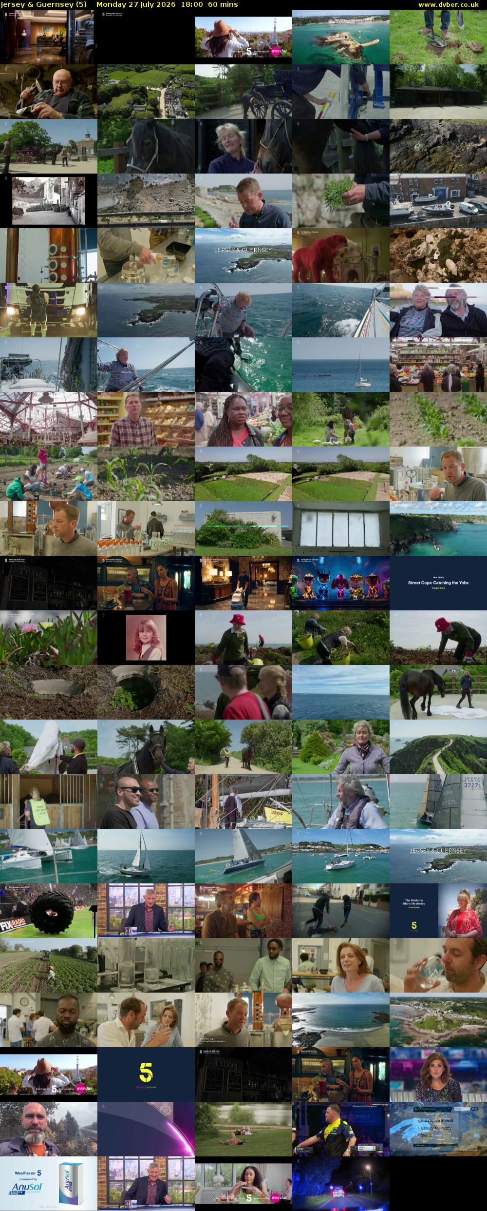 Jersey & Guernsey (5) Monday 27 July 2026 18:00 - 19:00
