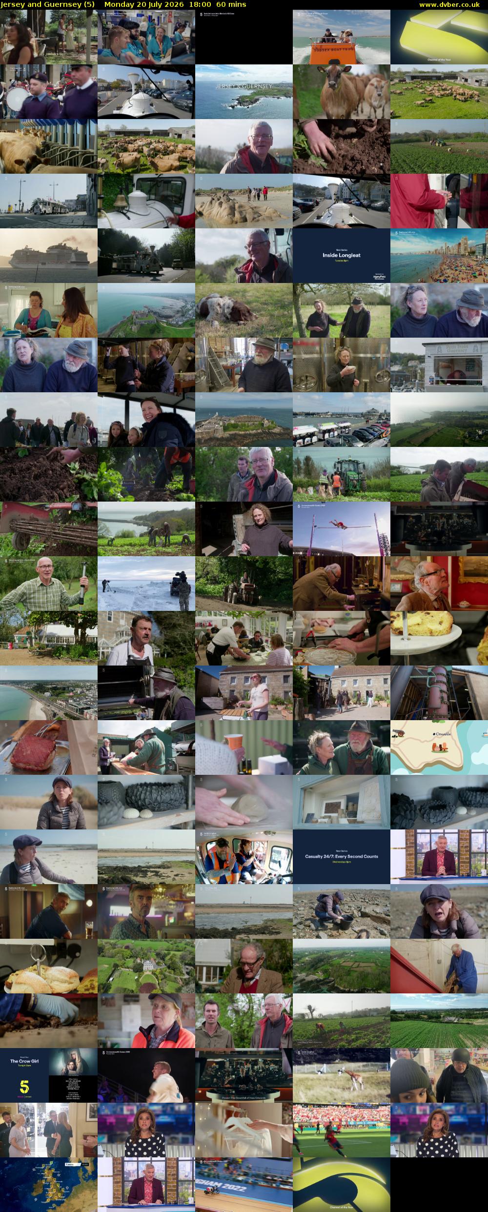Jersey and Guernsey (5) Monday 20 July 2026 18:00 - 19:00
