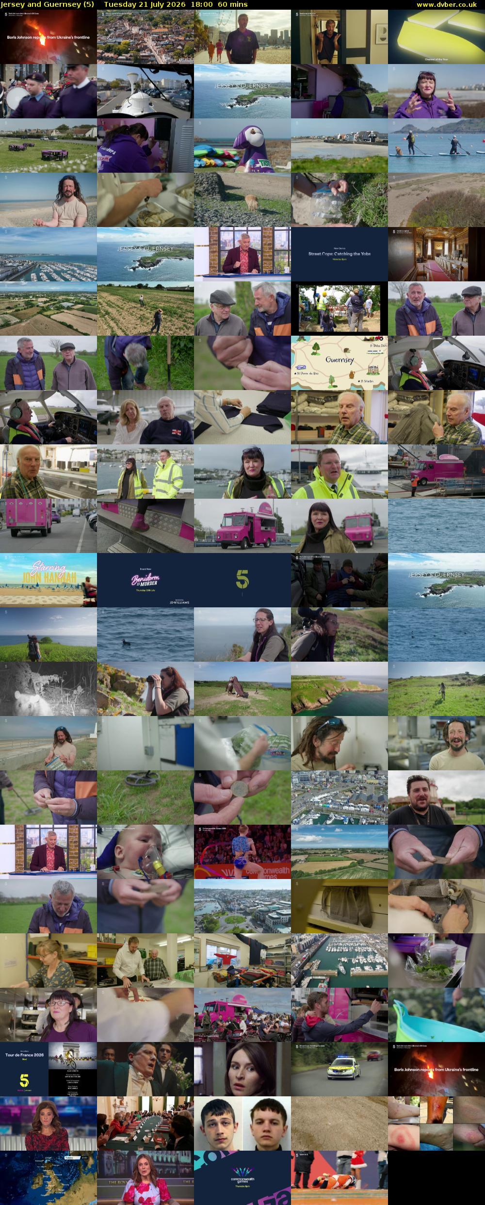 Jersey and Guernsey (5) Tuesday 21 July 2026 18:00 - 19:00