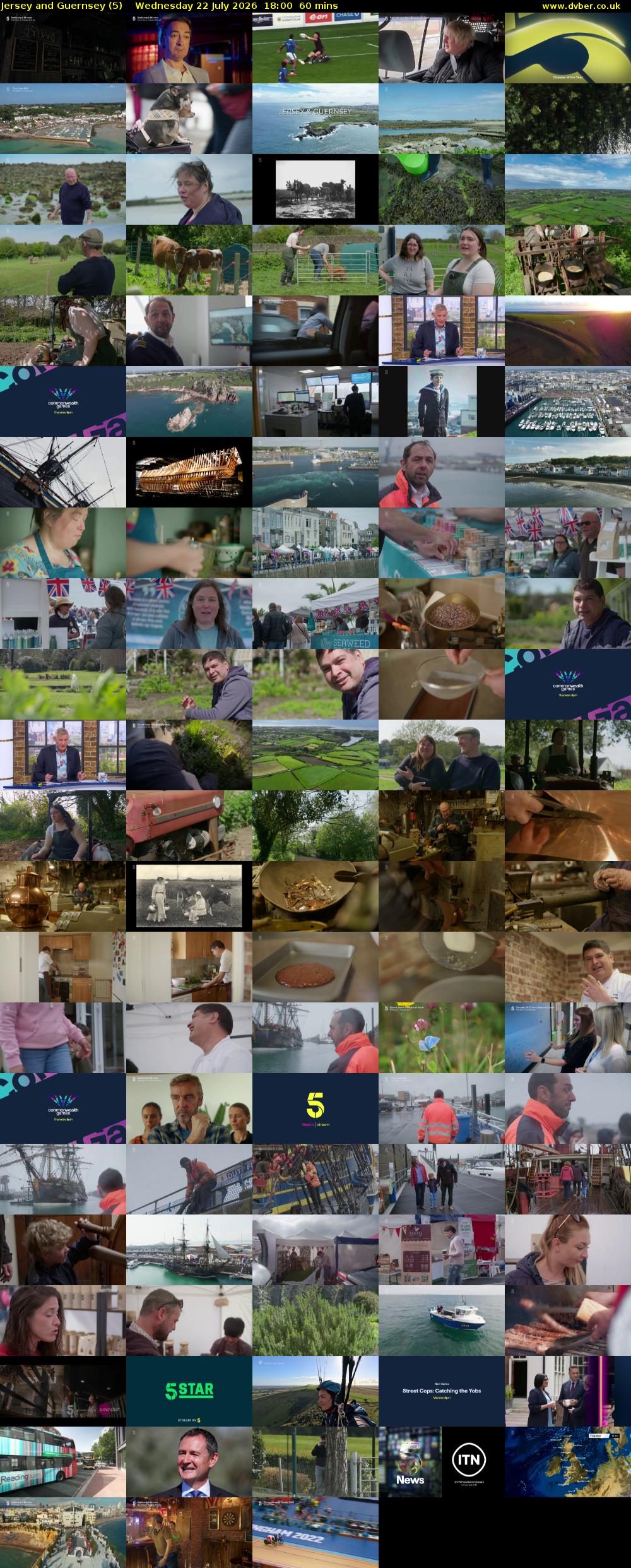 Jersey and Guernsey (5) Wednesday 22 July 2026 18:00 - 19:00