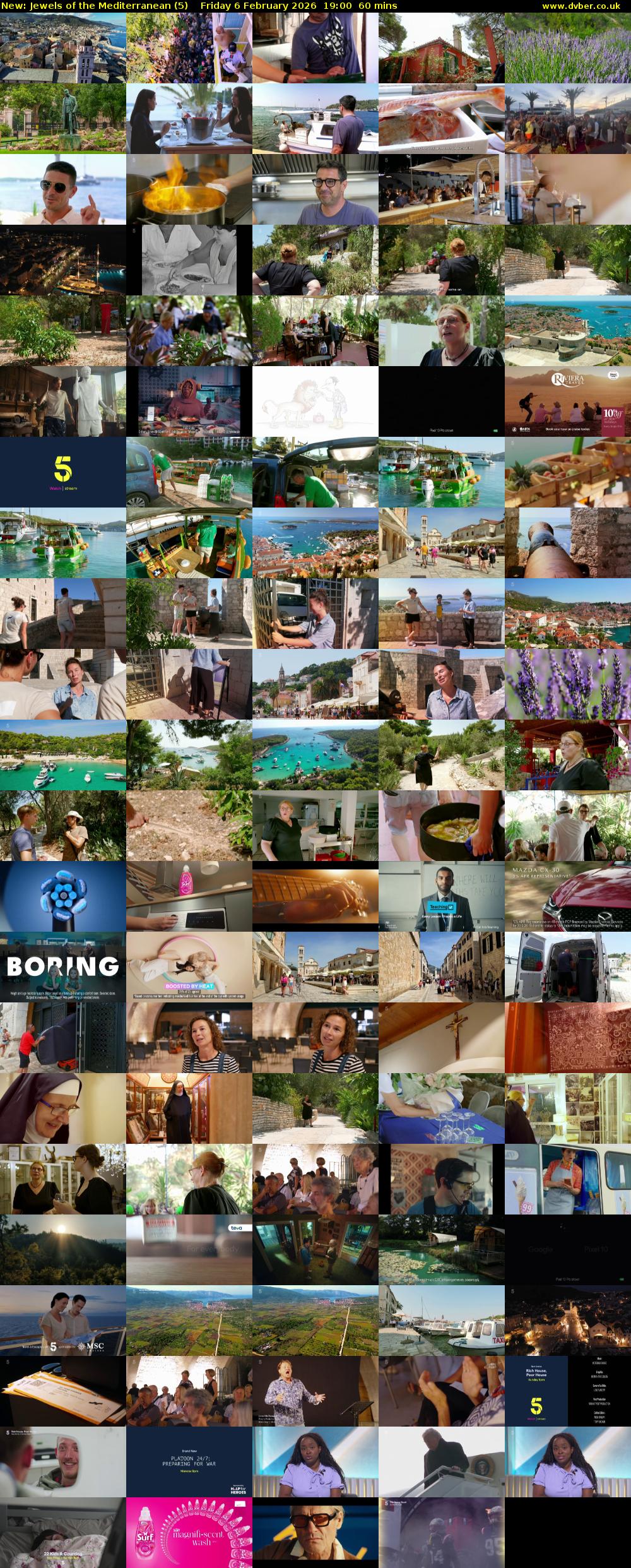 Jewels of the Mediterranean (5) Friday 6 February 2026 19:00 - 20:00