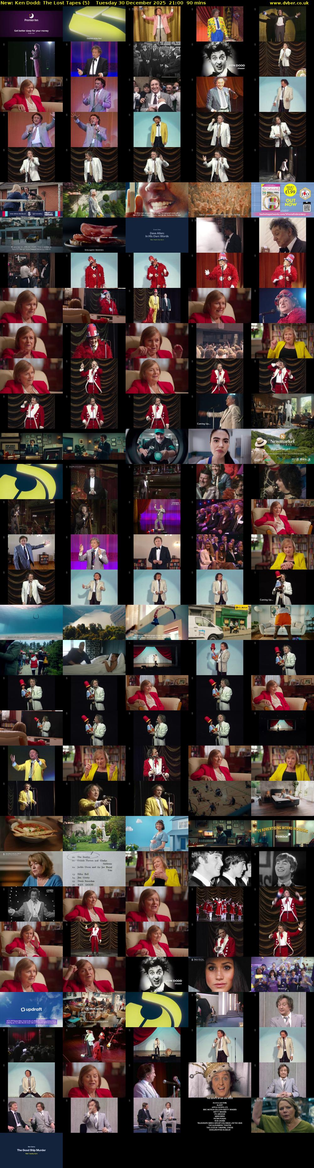 Ken Dodd: The Lost Tapes (5) Tuesday 30 December 2025 21:00 - 22:30