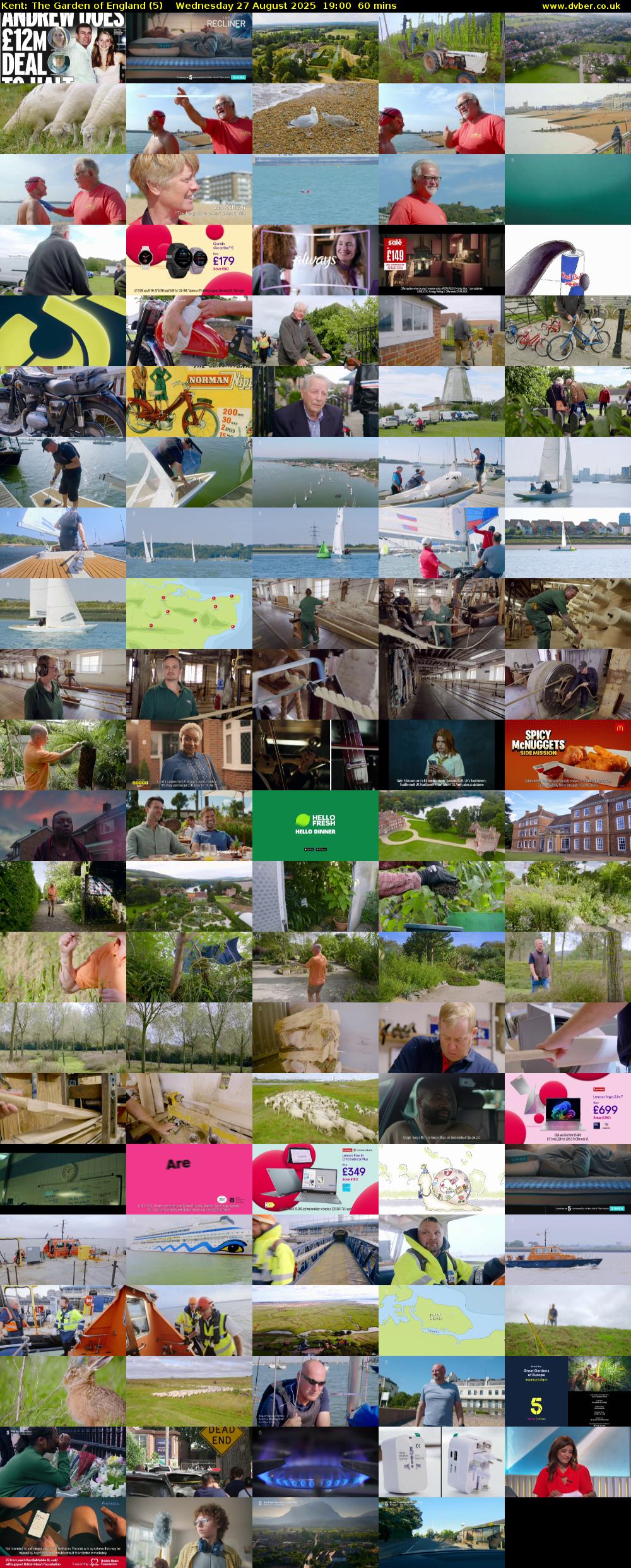 Kent: The Garden of England (5) Wednesday 27 August 2025 19:00 - 20:00
