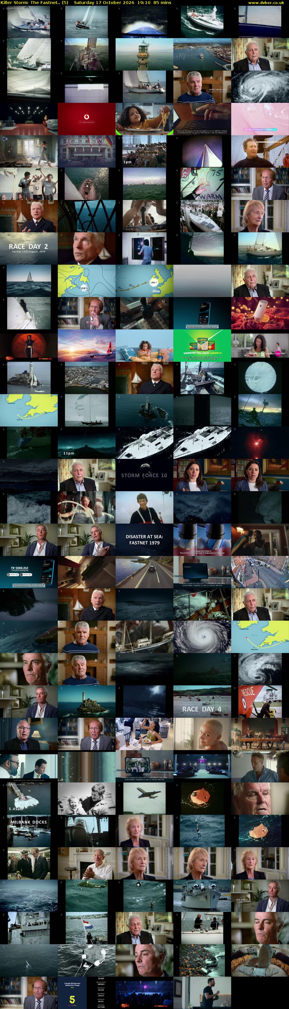 Killer Storm: The Fastnet.. (5) Saturday 17 October 2026 19:10 - 20:35