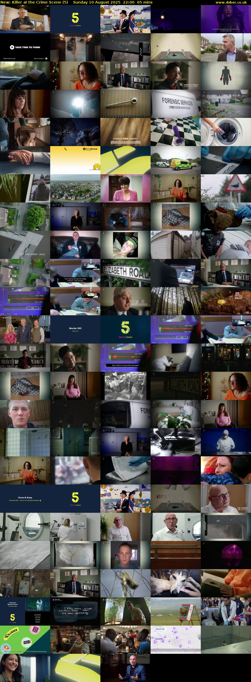 Killer at the Crime Scene (5) Sunday 10 August 2025 22:00 - 23:05