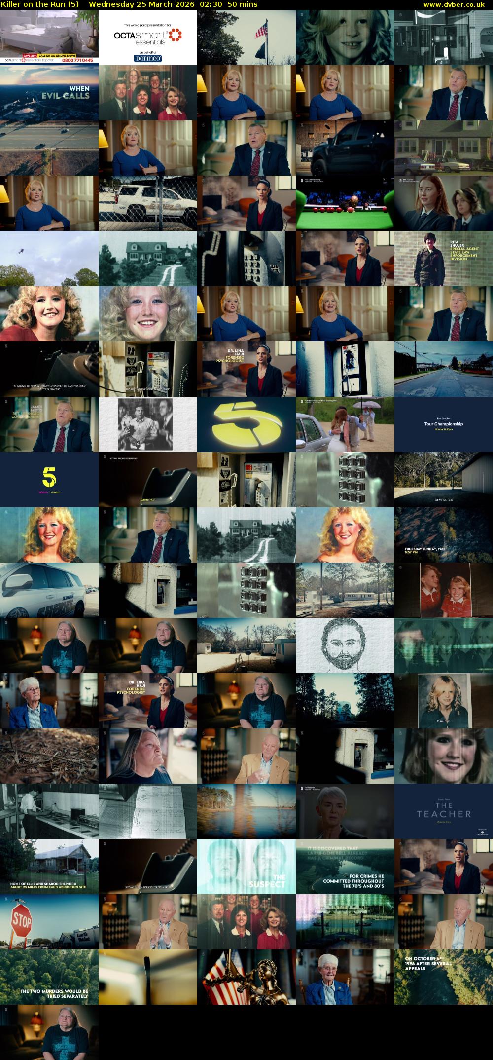 Killer on the Run (5) Wednesday 25 March 2026 02:30 - 03:20