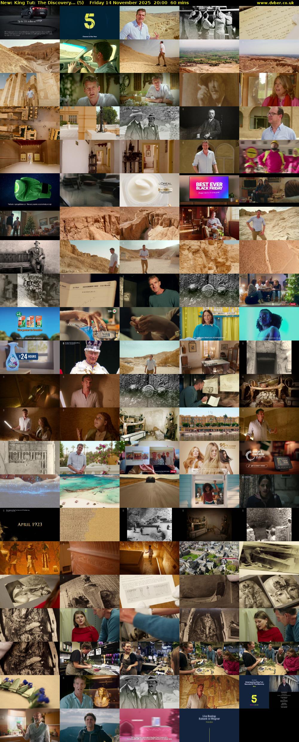 King Tut: The Discovery... (5) Friday 14 November 2025 20:00 - 21:00