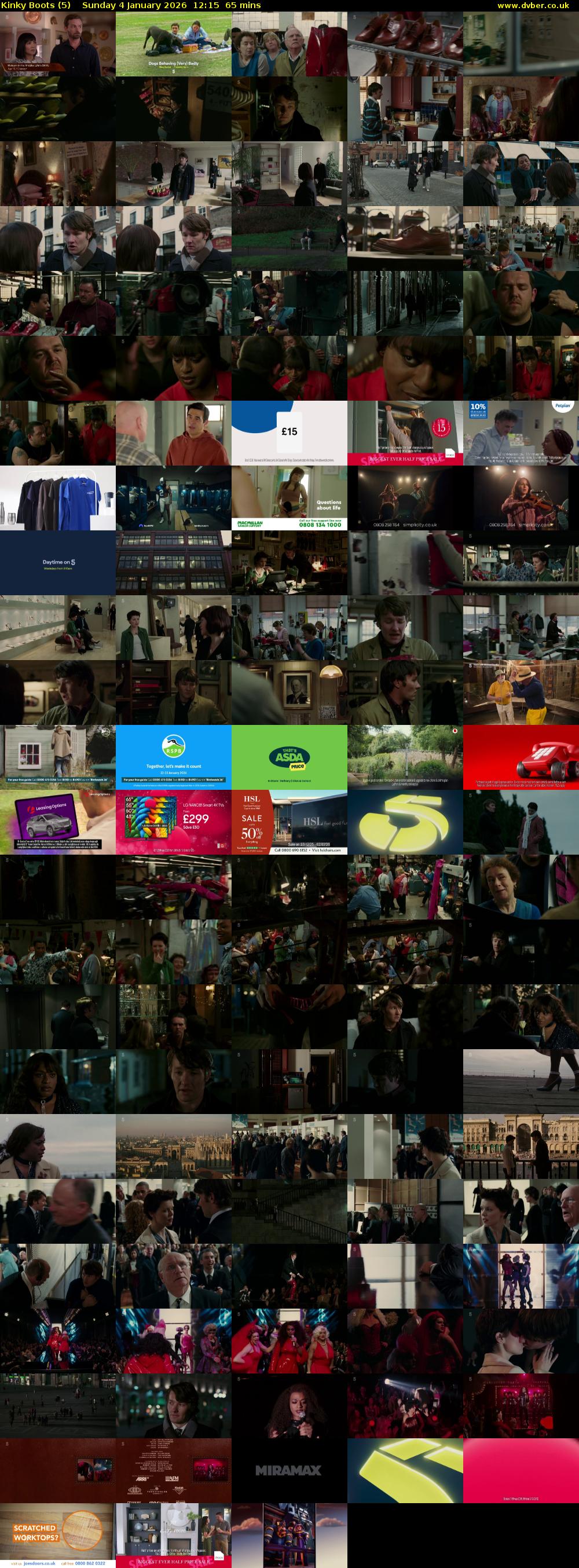 Kinky Boots (5) Sunday 4 January 2026 12:15 - 13:20