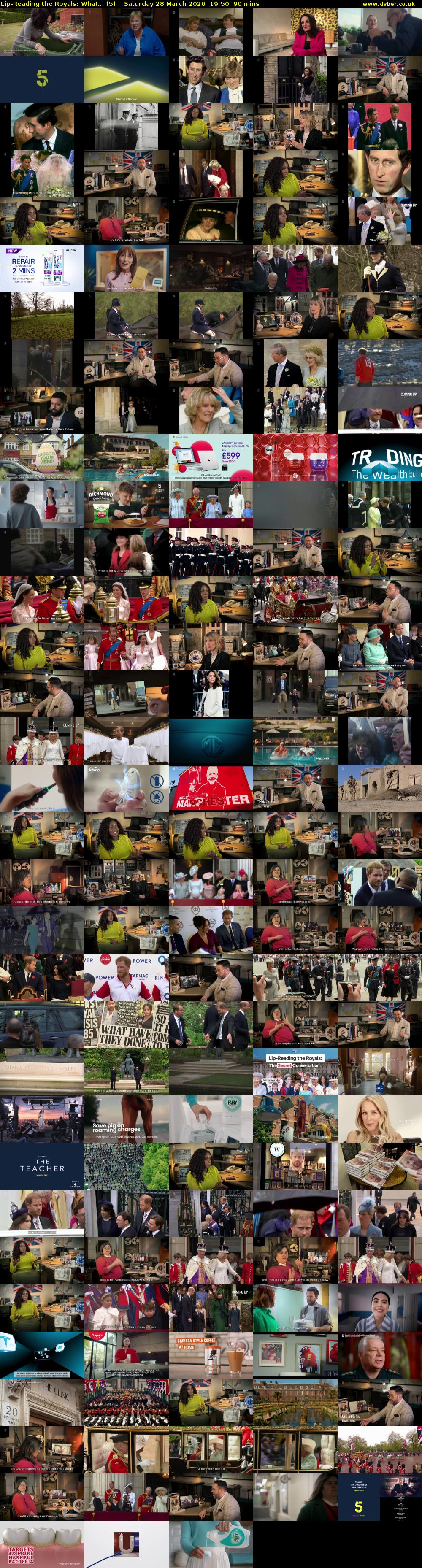 Lip-Reading the Royals: What... (5) Saturday 28 March 2026 19:50 - 21:20