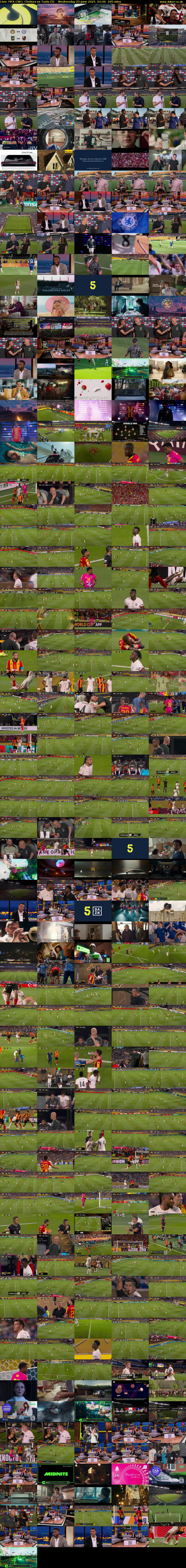 Live: FIFA CWC: Chelsea vs Tunis (5) Wednesday 25 June 2025 01:00 - 04:25