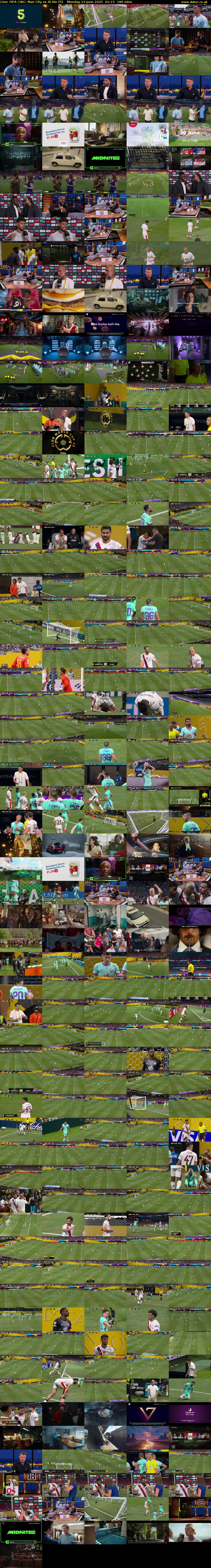 Live: FIFA CWC: Man City vs Al Ain (5) Monday 23 June 2025 01:15 - 04:15