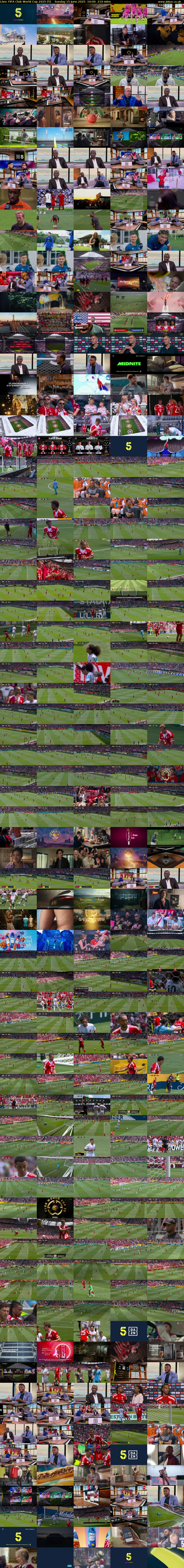 Live: FIFA Club World Cup 2025 (5) Sunday 15 June 2025 16:00 - 19:30