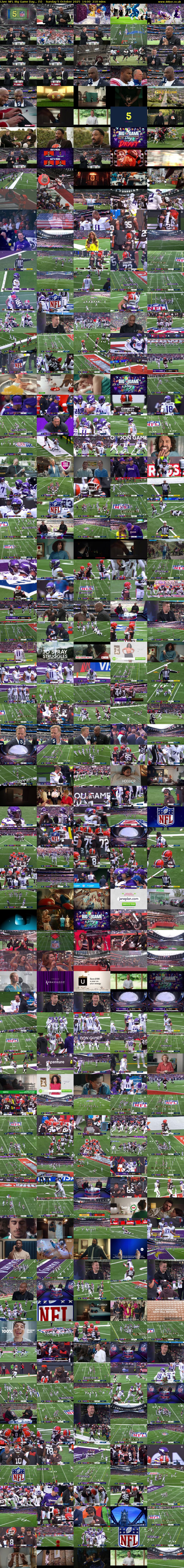 Live: NFL Big Game Day... (5) Sunday 5 October 2025 14:00 - 17:30