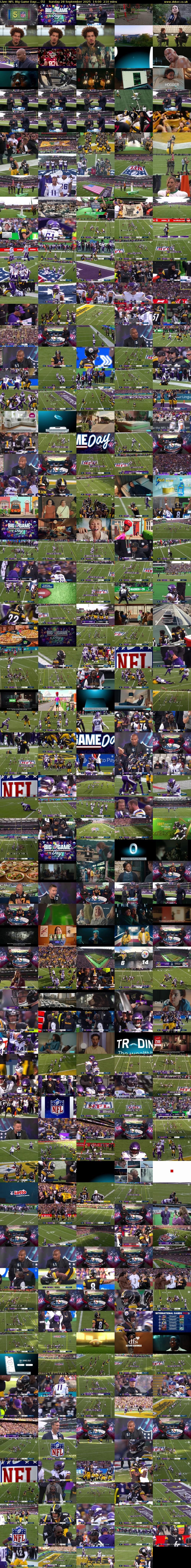 Live: NFL Big Game Day:... (5) Sunday 28 September 2025 14:00 - 17:30