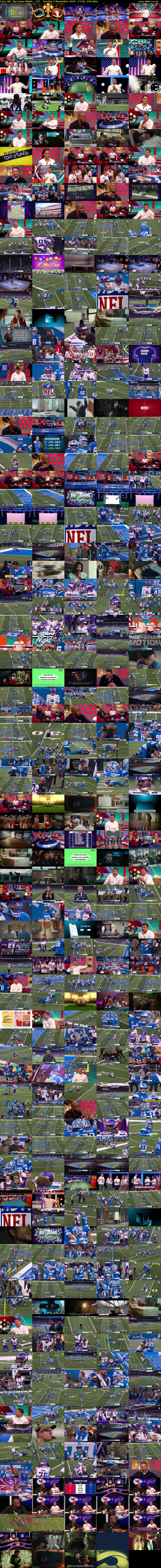 Live: NFL Big Game Night:... (5) Sunday 2 November 2025 17:30 - 21:30