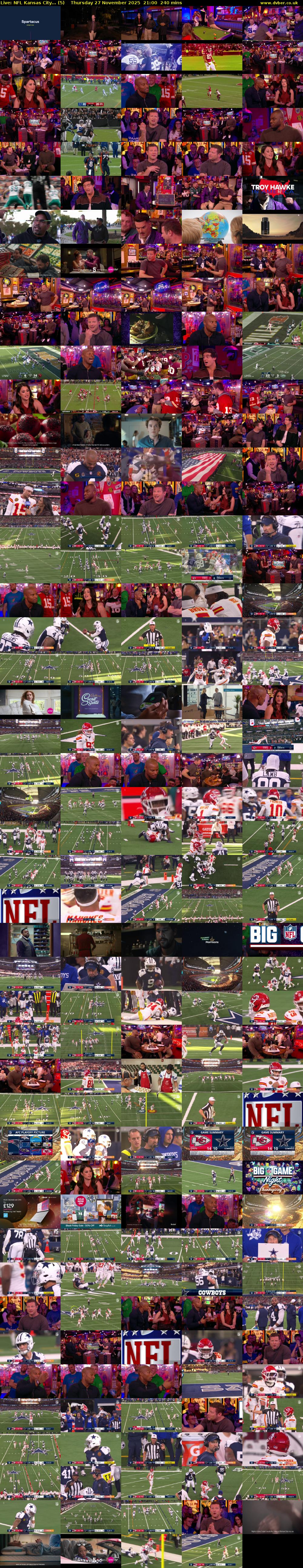 Live: NFL Kansas City... (5) Thursday 27 November 2025 21:00 - 01:00