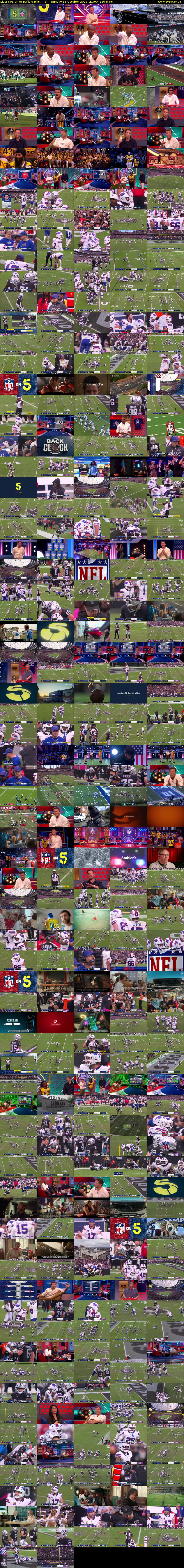 Live: NFL on 5: Buffalo Bills... (5) Sunday 18 October 2026 21:00 - 00:30