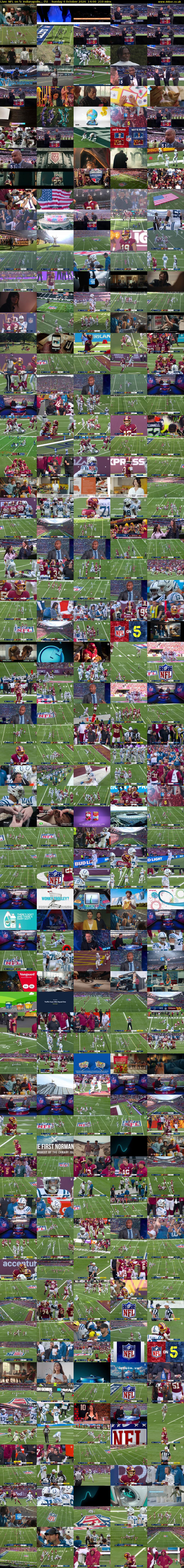 Live: NFL on 5: Indianapolis... (5) Sunday 4 October 2026 14:00 - 17:30