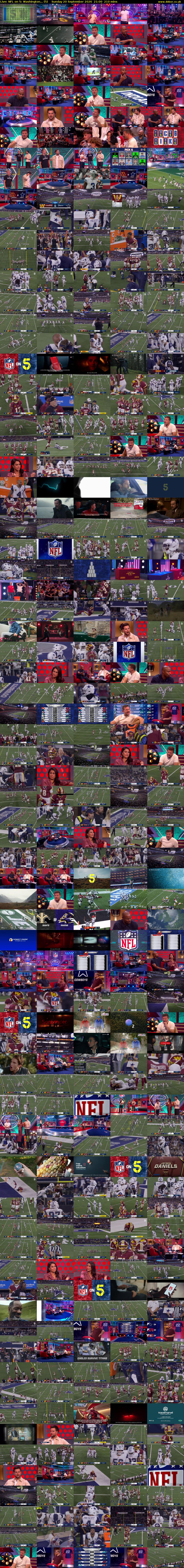 Live: NFL on 5: Washington... (5) Sunday 20 September 2026 21:00 - 00:30