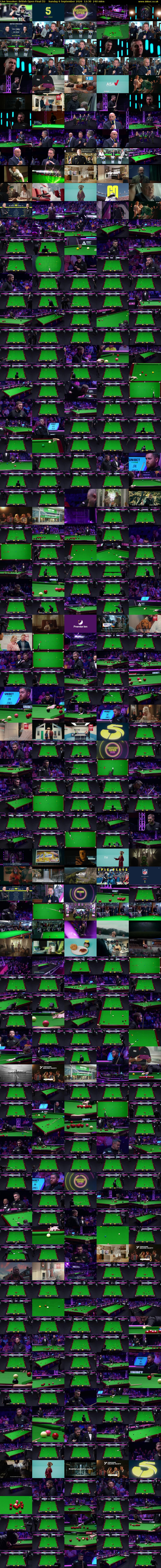 Live Snooker: British Open Final (5) Sunday 6 September 2026 12:30 - 16:30