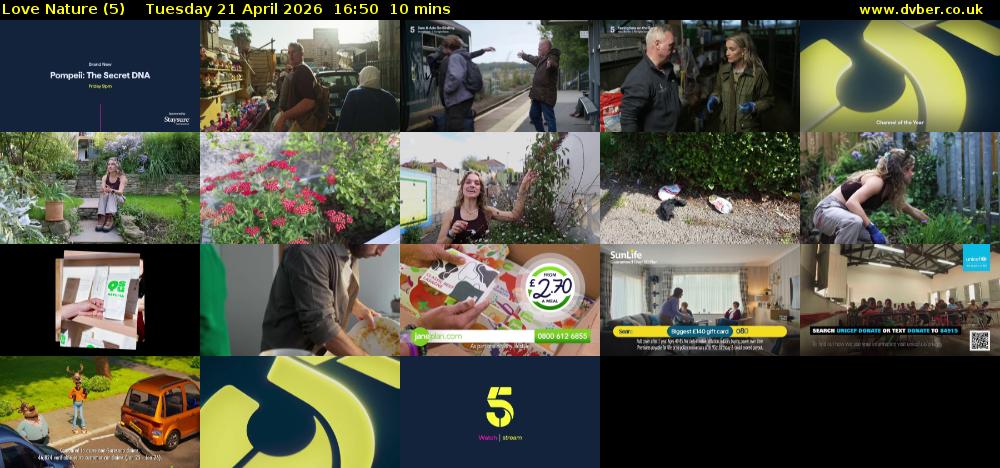 Love Nature (5) Tuesday 21 April 2026 16:50 - 17:00
