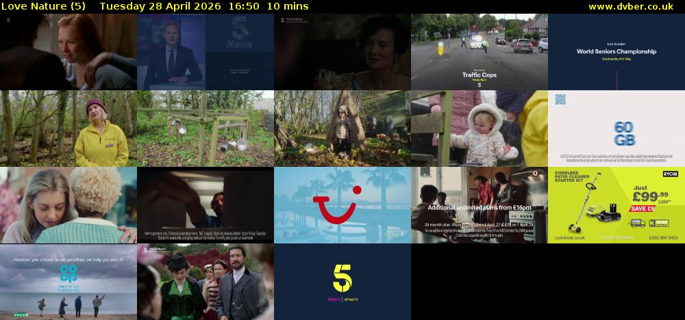 Love Nature (5) Tuesday 28 April 2026 16:50 - 17:00